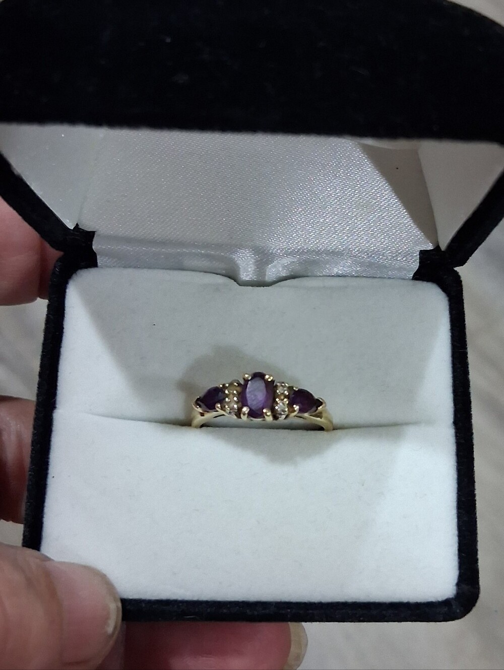 10Kt Gold .75 Carat Natural Ruby & Diamond Cluster Ring